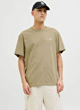 Jack & Jones Bisiklet Yaka Yeşil Erkek T-Shirt 12271257_JJJAYCE TEE SS CREW NECK