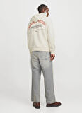Jack & Jones Kapüşon Yaka Kırık Beyaz Erkek Sweatshırt 12265823_JORFREDERIKSBERG MARGATE S