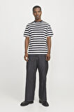 JORVESTERBRO NEWTON STRIPE TEE SS CN SİYAH-BEYAZ