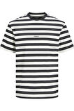 JORVESTERBRO NEWTON STRIPE TEE SS CN SİYAH-BEYAZ