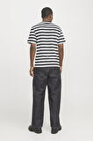 JORVESTERBRO NEWTON STRIPE TEE SS CN SİYAH-BEYAZ