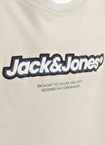 Jack & Jones Baskılı Erkek Çocuk Taş Sweatshırt 12267582