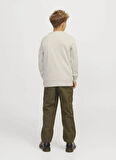 Jack & Jones Baskılı Erkek Çocuk Taş Sweatshırt 12267582