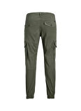 Jack & Jones Lastikli Paça Yeşil Erkek Kargo Pantolon 12139912_JPSTPAUL FLAKE CARGO NOOS