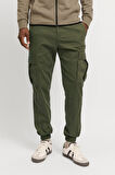 Jack & Jones Erkek Jpstkane Rahat Kalıp Kargo Pantolon 12268261 Haki