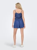 ONLNOVA AZURE KNOT SINGLET PTM Kadın Mavi T-Shirt - 15343004