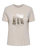 Only Onlfree Life Reg S/S Leaf Top Jrs Kadın T-shirt 15303212