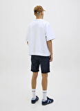 Koyu Mavi Erkek Normal Bel Standart Kalıp Denim Şort JJIRICK JJFOX SHORTS CB 310 SN