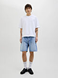 Jack & Jones Erkek Jjıtony Rahat Kesim Mavi Jean Şort - 12269533