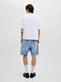 Jack & Jones Erkek Jjıtony Rahat Kesim Mavi Jean Şort - 12269533