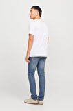 Jack & Jones Erkek Jjıglenn Düşük Bel Slim Fit Jean Pantolon 12258826 Mavi