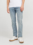 Jack & Jones Düşük Bel Dar Mavi Erkek Denim Pantolon 12269466_JJIGLENN JJORIGINAL CB 774