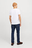 Jack & Jones Erkek Jjıglenn Düşük Bel Slim Fit Jean Pantolon 12259062 Mavi