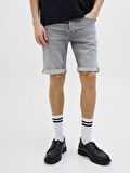 JACK JONES Erkek Grey Denim Şort 12269502