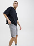 JACK JONES Erkek Grey Denim Şort 12269502