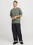 Jack & Jones Bisiklet Yaka Yeşil Erkek T-Shirt 12156101_JJEORGANIC BASIC TEE SS O-