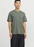 Jack & Jones Bisiklet Yaka Yeşil Erkek T-Shirt 12156101_JJEORGANIC BASIC TEE SS O-