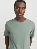 Jack Jones Erkek Jjestar Iceberg Green Bisiklet Yaka Açık Yeşil Tişört 12182498