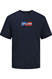 JJECORP GRAPHIC TEE  SS O-NECK NOOS LACİVERT-1