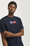 JJECORP GRAPHIC TEE  SS O-NECK NOOS LACİVERT-1