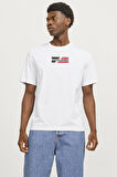 JJECORP GRAPHIC TEE  SS O-NECK NOOS BEYAZ