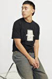 JCOTARMAC CAMO FRONT TEE SS CREW NECK LN SİYAH