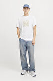 JCOTARMAC CAMO FRONT TEE SS CREW NECK LN P.BEYAZ