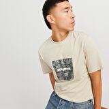 Jack Jones Tişört Tarmac Camo Front Crew Neck