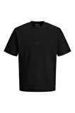 Jack & Jones Erkek Jcotarmac Relaxed Fit Bisiklet Yaka Kısa Kollu T-Shirt 12273217 Siyah