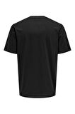 Only & Sons Erkek Onsdawson Regular Fit Kısa Kollu %100 Pamuk T-Shirt 22033190 Siyah