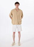 Jack & Jones Rahat Bej Erkek Gömlek 12269086_JJEURBAN EDGE RESORT SHIRT