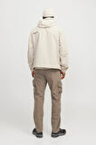 Jack & Jones Erkek Jcounıon Kapüşonlu Fermuarlı Ceket 12274049 Taş