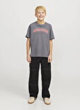 Jack & Jones Baskılı Füme Erkek Çocuk T-Shirt 12258924