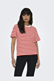 Only Onllivina Stripe Tee Jrs Noos Kadın T-shirt 15272227