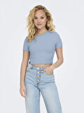 Only Onlbetty Life Ss O-Neck Kadın Crop T-shirt 15311891