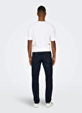 Only & Sons Normal Bel Dar Siyah Erkek Denim Pantolon ONSWEFT REG. BLUE BLK 2652 MAT DNM