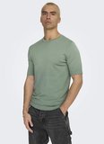 Only & Sons Yeşil Erkek Normal Fit Kazak 22022928 ONSWYLER LIFE SS KNIT NOOS
