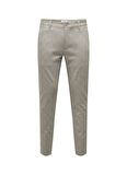 Only & Sons Normal Bel Dar Paça Gri Erkek Pantolon ONSMARK SLIM CHECK 020919 PANT NOOS