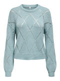 Only Kadın Yuvarlak Yaka Oversize Örme Kazak - 15339575