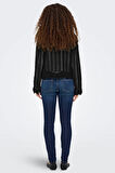 Only Kadın Regular Fit V Yaka Siyah Örme Kazak - 15339529