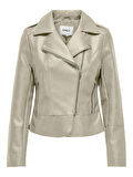 Only Onlkristel Faux Leather Biker Kadın Deri Ceket 15336105
