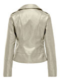 Only Onlkristel Faux Leather Biker Kadın Deri Ceket 15336105