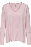 Only Kadın Oversize V Yaka Basic Kazak - 15340735