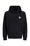 Jack & Jones 12275331 Erkek  Siyah Sweatshirt