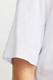 JJHUDSON TEE SS CREW NECK LN  BEYAZ
