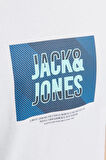 JJHUDSON TEE SS CREW NECK LN  BEYAZ