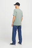 JJHUDSON TEE SS CREW NECK LN YEŞİL