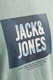 JJHUDSON TEE SS CREW NECK LN YEŞİL
