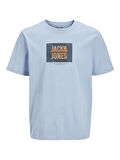 Jack Jones Erkek Jjhudson Yuvarlak Yaka  Mavi Tişört 12268477