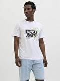Jack & Jones Erkek Basic Tişört – %100 Pamuk, JJJAXON Modeli 